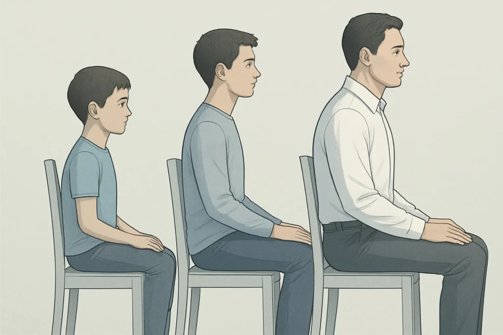 Hábitos posturales desde la infancia hasta la adultez